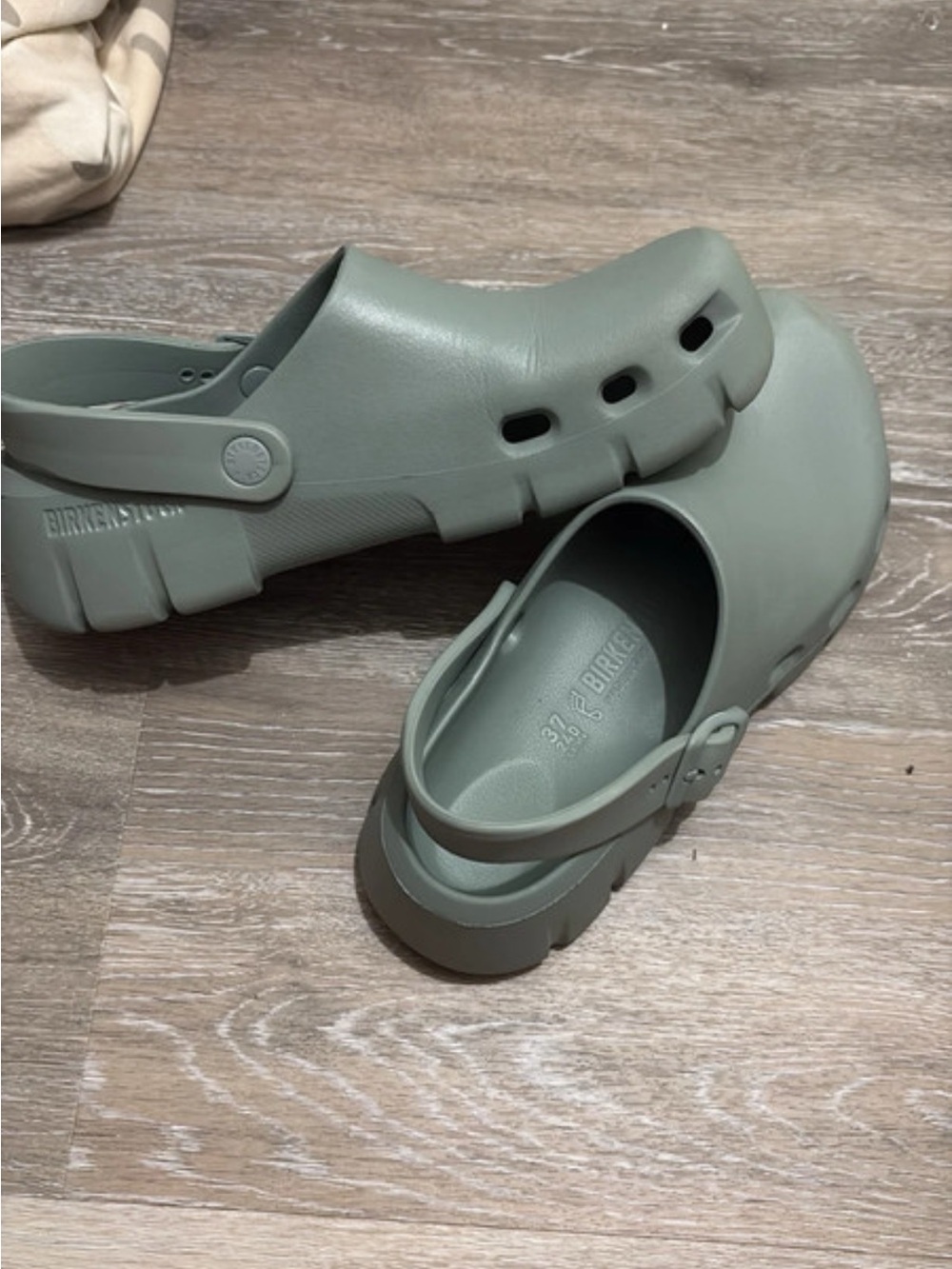 Birkenstock Women's Sage Green Slip-On Clog Mule
